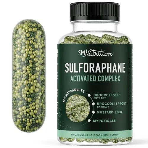 20MG Sulforaphane | From Broccoli Sprouts & Seed Extract | 565MG Microbeadlet - TrustMedUSA