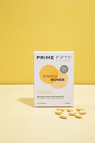 Prime Fifty Strong Bones Supplements – 28 Multivitamin Tablets with Calcium, Magnesium FutureYou Cambridge Au supplements