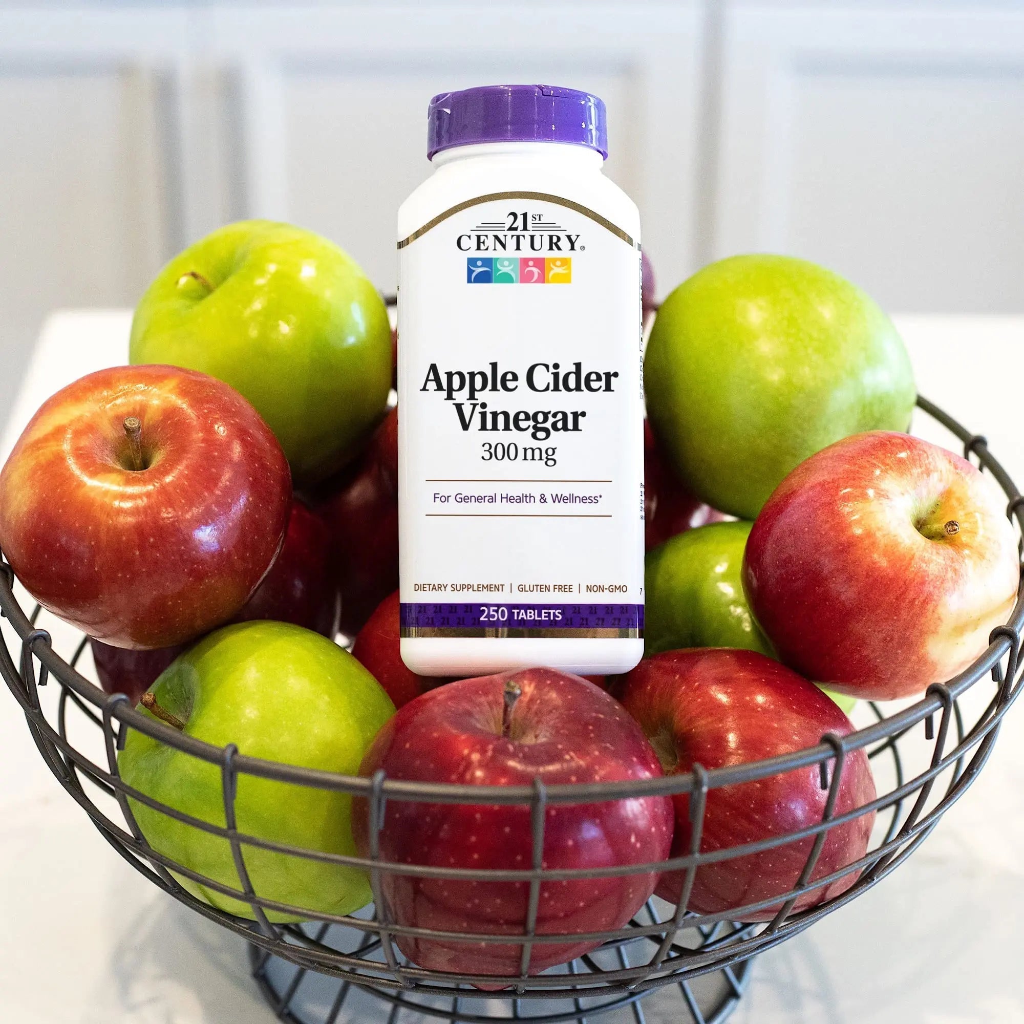 21st Century Apple Cider Vinegar 300mg Tablets, 250 Count - TrustMedUSA