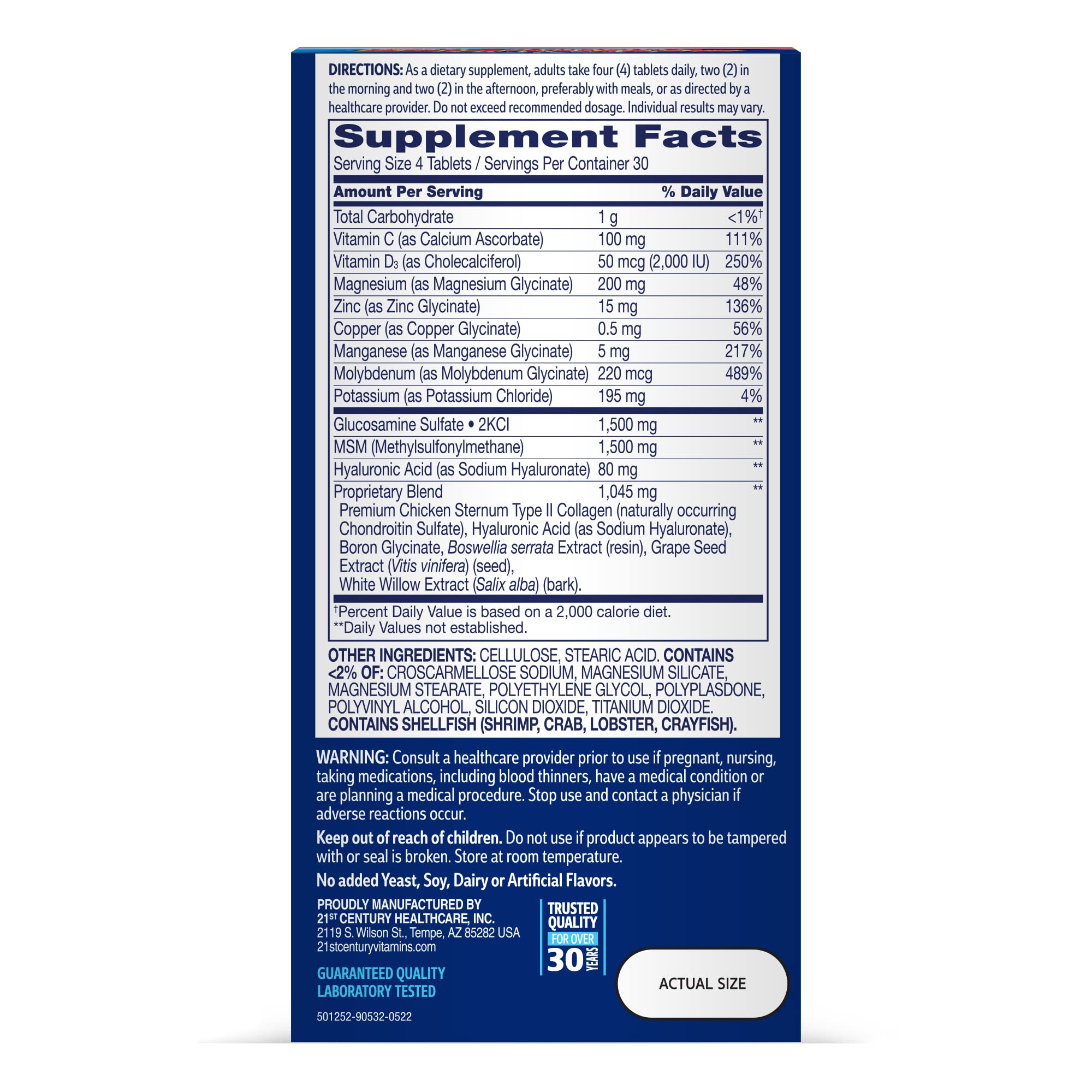 21st Century Arthri-Flex Advantage® + Vitamin D3, 120 Coated Tablets - TrustMedUSA