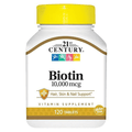 21st Century Biotin 10000 mcg Tablets 120 count - Maple Wellness Supplements