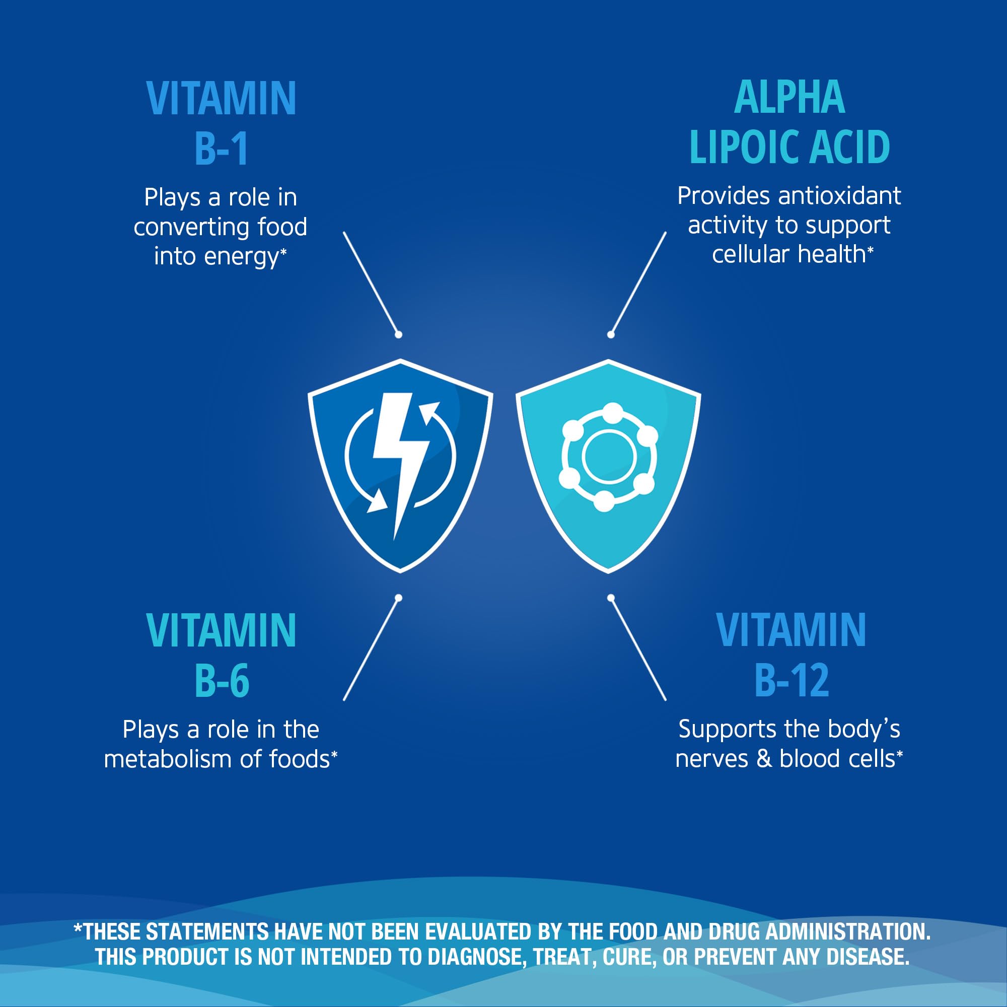 21st Century Nerve Health Tablets (30 Count), Alpha Lipoic Acid 300mg, B1, B6, & B12 Vitamins for Nerve Function Support, Antioxidant ALA Supplement, Gluten Free. Non-GMO, & Vegan - TrustMedUSA