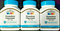 21st Century Potassium Gluconate 595mg Tablets 110ct - 3 Pack - Maple Wellness Supplements
