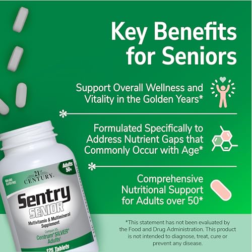 21st Century Sentry Senior Tablets, 265 Count - TrustMedUSA
