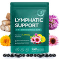 240 Softgels 21-in-1 Liposomal Lymphatic Drainage Supplements, 4275mg Lymph System Support Supplement for Women & Men,Herbal Blend,with Dandelion, Burdock, Echinacea,Rutin, Turmeric,Cleavers & More - Maple Wellness Supplements