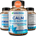 28 in 1 Calm Mood Support Supplement- Natural Happy Pills for Occasional Anxiousness & Stress, Worry feelings, Relaxation, Mental Clarity | Max Sleep & Mood Support for Women & Men|120 Vegan Capsules - TrustMedUSA