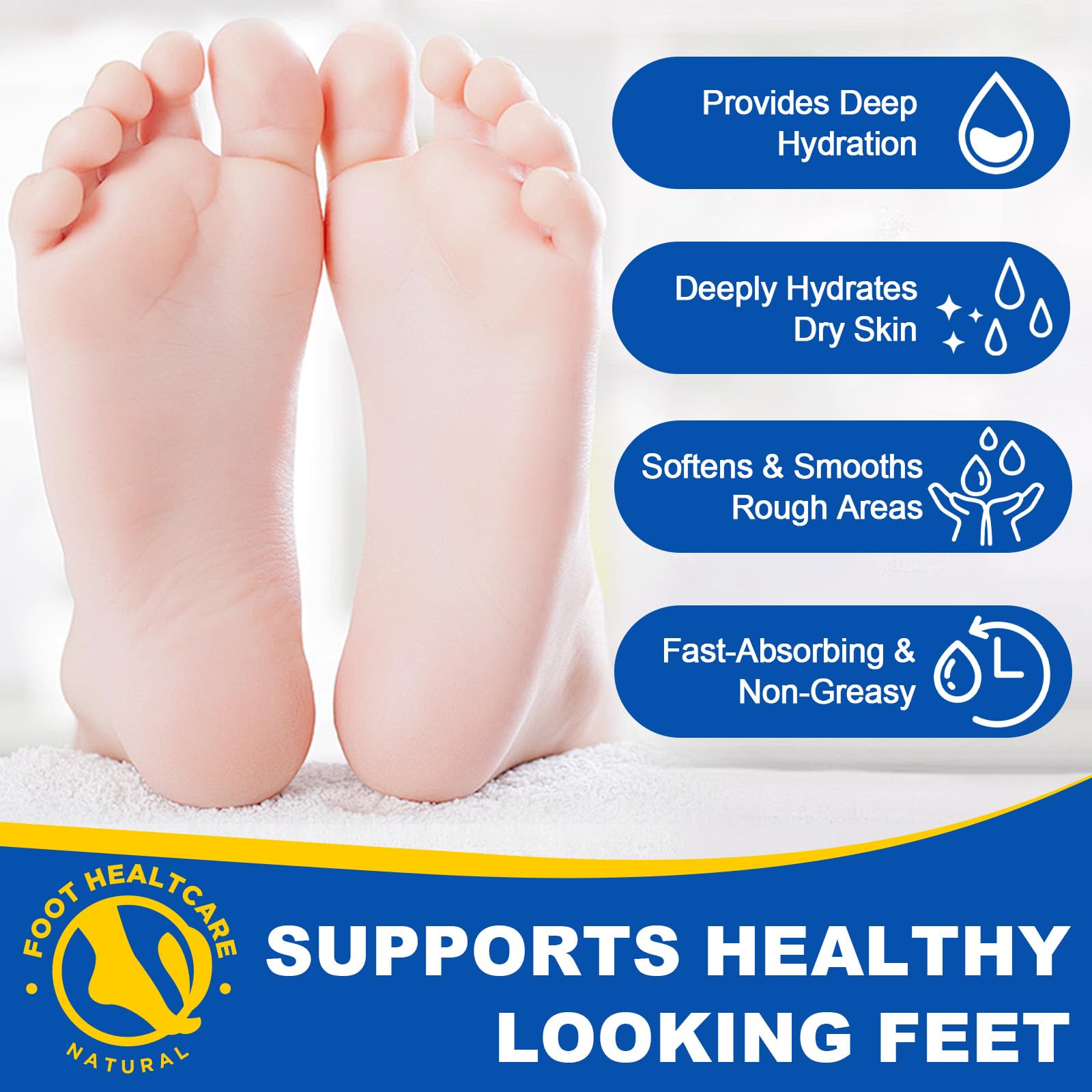 2Pack 60% Urea with 2% Salicylic Acid Urea Foot Care Stick, Foot Cream Moisturizer for Dry Cracked Feet, Knees, Elbows, Hands,Moisturizes and Hydrates the Dry Skin,Callus Remover & Skin Softener - Maple Wellness Supplements