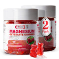 2pack Magnesium Glycinate Gummies 600mg for Sleep & Calm, Sugar Free Magnesium Gummies for Adults with Vitamin D3, Tart Cherry & Chamomile,Clump-Resistant Formula, Third-Party Tested, 120 Count - TrustMedUSA