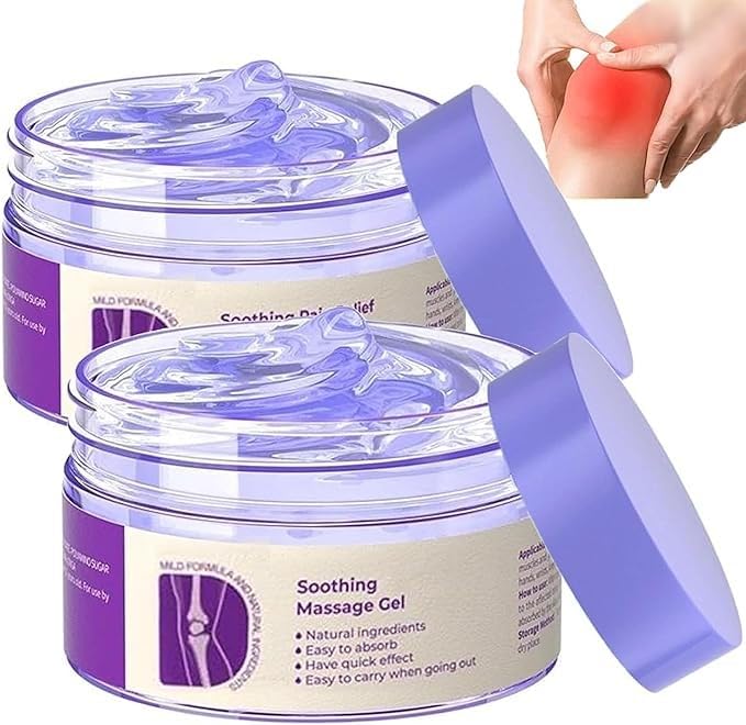 2PCS Joint Purple Gel, Purple Relief Soothing Massage Cream,Joint Activities Throughout The Body, Soothes Knees, Lumbar, Neck, Hands, and Feet - TrustMedUSA
