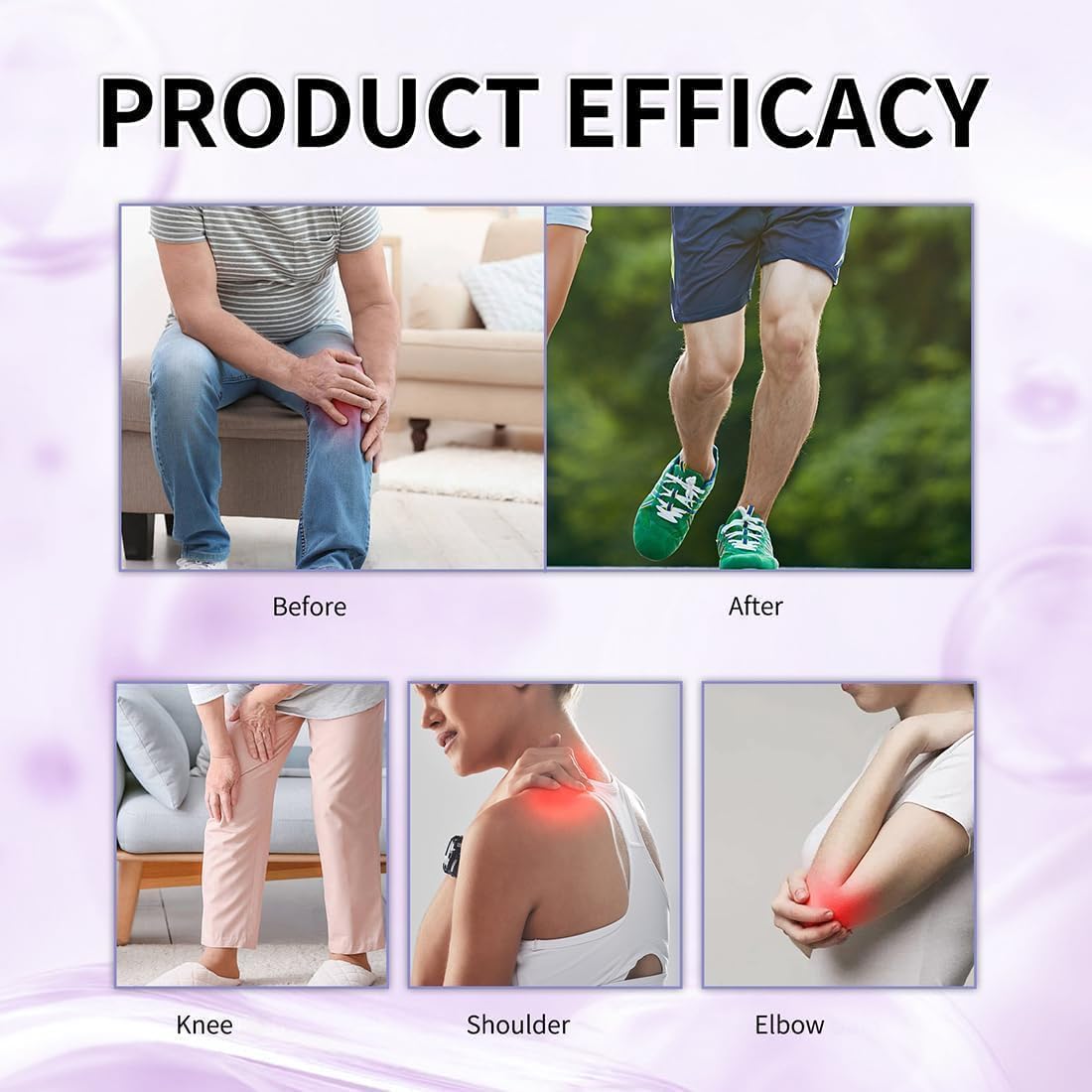 2PCS Joint Purple Gel, Purple Relief Soothing Massage Cream,Joint Activities Throughout The Body, Soothes Knees, Lumbar, Neck, Hands, and Feet - TrustMedUSA