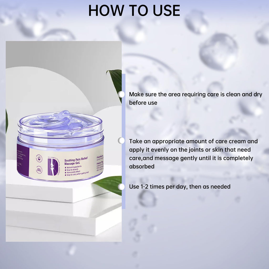 2PCS Kresin Joint Pain Gel Purple Gel,Soothing Pain Relief MassageGel,Purple Joint Repair Cream,Effective Soothesfor Back, Neck, Hands, and Feet - TrustMedUSA