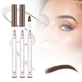 2PCS New Waterproof Brow Pencil with Micro-Fork Tip, 3D Magic Eyebrow Pencil 4-Head Split Waterproof Long-lasting,Fine Stroke Eyebrow Pen Makeup Eyebrow Pencils Stay on All Day (Brown) - TrustMedUSA