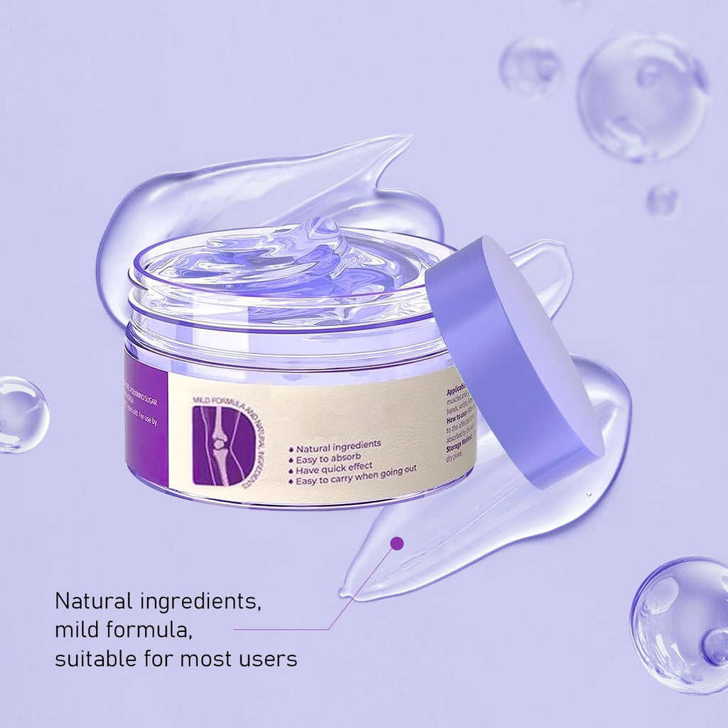 2PCS Soothing Relief Massage Gel, Joint Gel Purple Gel Cooling Activities Throughout The Body, Soothing Knees, Lumbar, Neck, Back, Shoulders, Hands, and Feet - TrustMedUSA