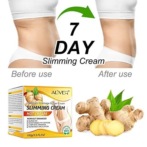 2PCS VOGSIG Ginger Slimming Cream - Anti Cellulite, Fat Burning, Tightening & Moisturizin - TrustMedUSA