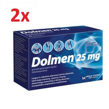 2x 10 Dolmen 25 mg granules for oral solution, 20 Sachets - TrustMedUSA
