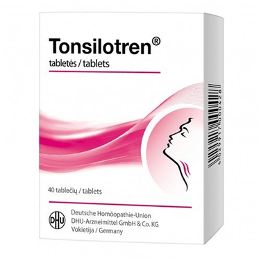 2x 40 Tabs Tonsilotren Homeopathic Medicine - Maple Wellness Supplements
