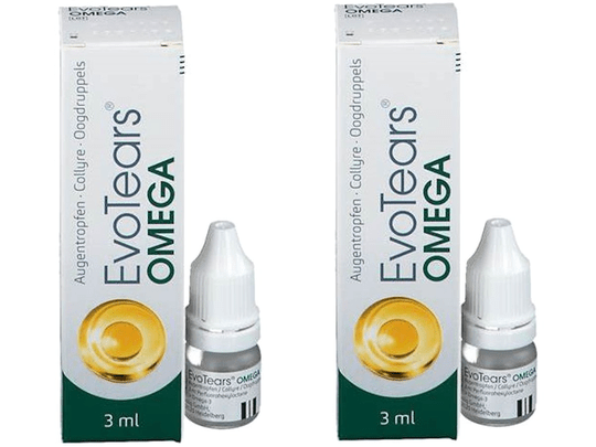 2x EvoTears Omega eye drops 3 ml - TrustMedUSA
