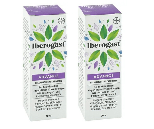 2x Iberogast Advance 20ml Oral Liquid IBS For Common Gastrointestinal Complaints - TrustMedUSA