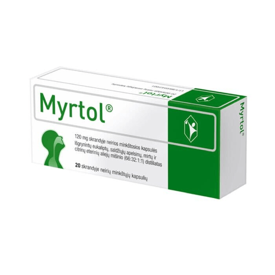 2x/20Tablets Myrtol 120mg/Chronic Bronchitis and Acute Sinusitis Treatment - TrustMedUSA
