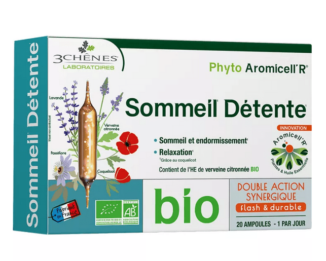 3-Chênes Phyto Aromicell'r Bio Sommeil Détente 20 phials - TrustMedUSA