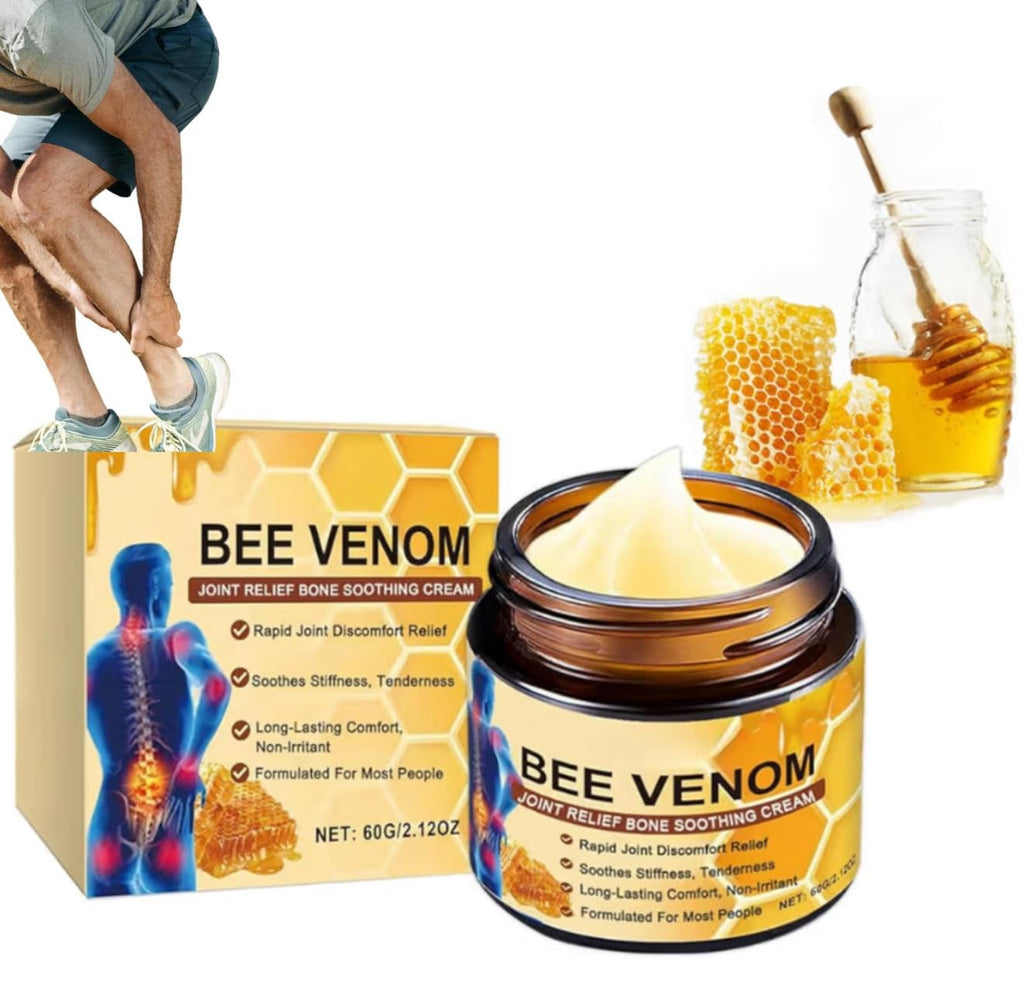 3 Diamonds Bee Venom Cream, Natural Joint & Bone Soothing Ointment for Back, Knees, Hands, Neck & Feet – Fast Absorbing Bee Venom Cream – 60g/2.12oz - TrustMedUSA