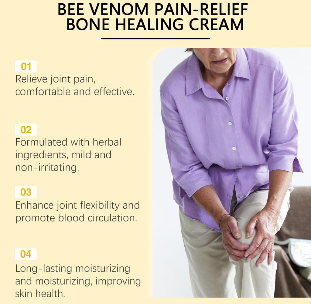 3 Diamonds Bee Venom Cream, Natural Joint & Bone Soothing Ointment for Back, Knees, Hands, Neck & Feet – Fast Absorbing Bee Venom Cream – 60g/2.12oz - TrustMedUSA