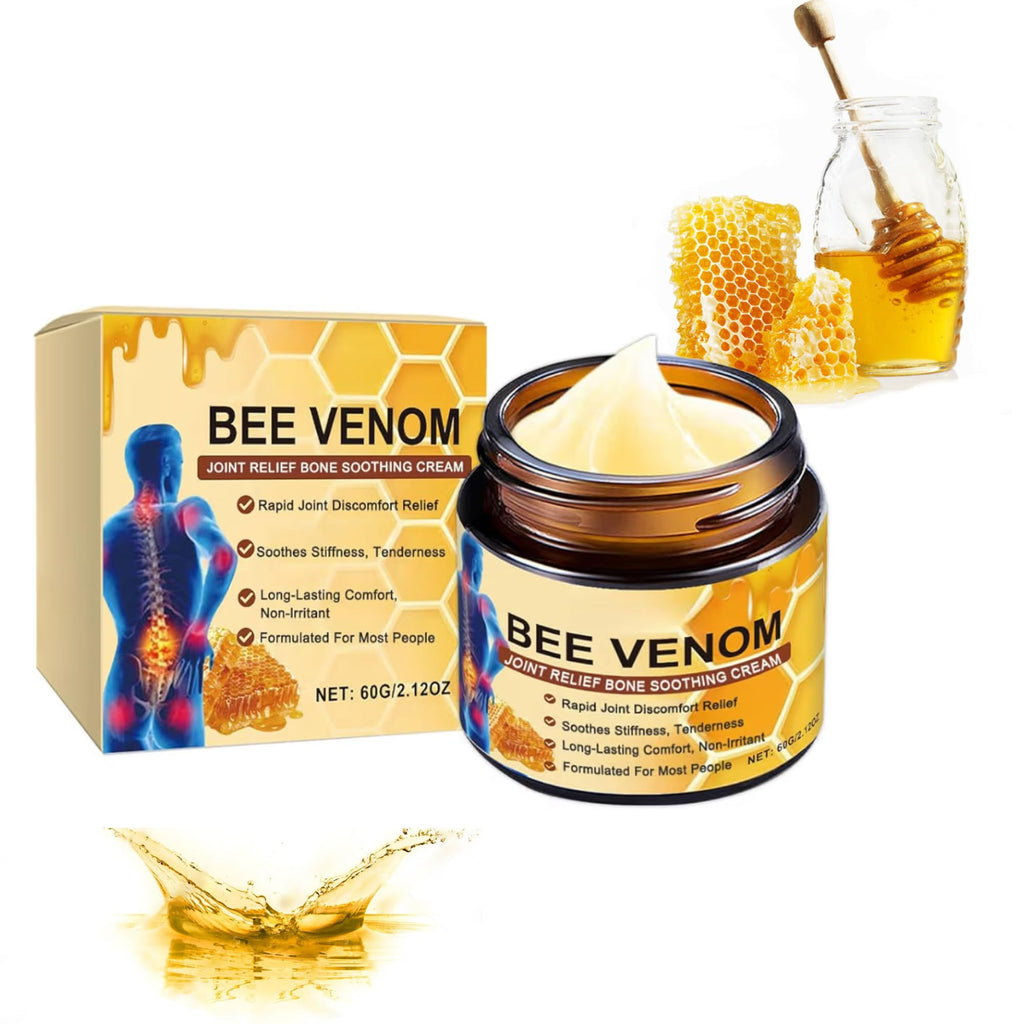 3 Diamonds Bee Venom Cream, Natural Joint & Bone Soothing Ointment for Back, Knees, Hands, Neck & Feet – Fast Absorbing Bee Venom Cream – 60g/2.12oz - TrustMedUSA