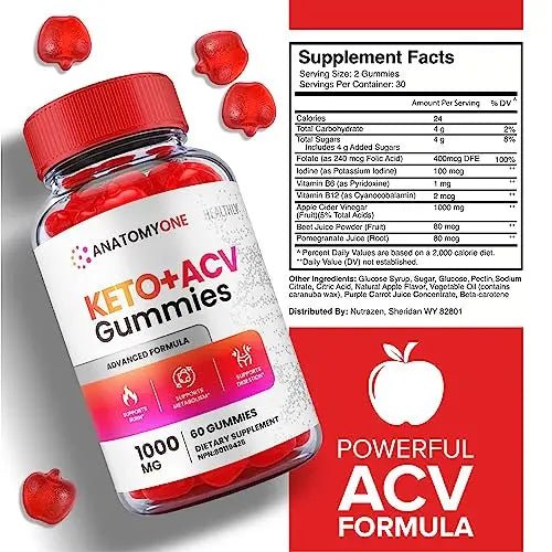 (3 Pack) Anatomy One Keto Gummies, Anatomy One Keto Acv Gummies, Anatomyone Keto - TrustMedUSA