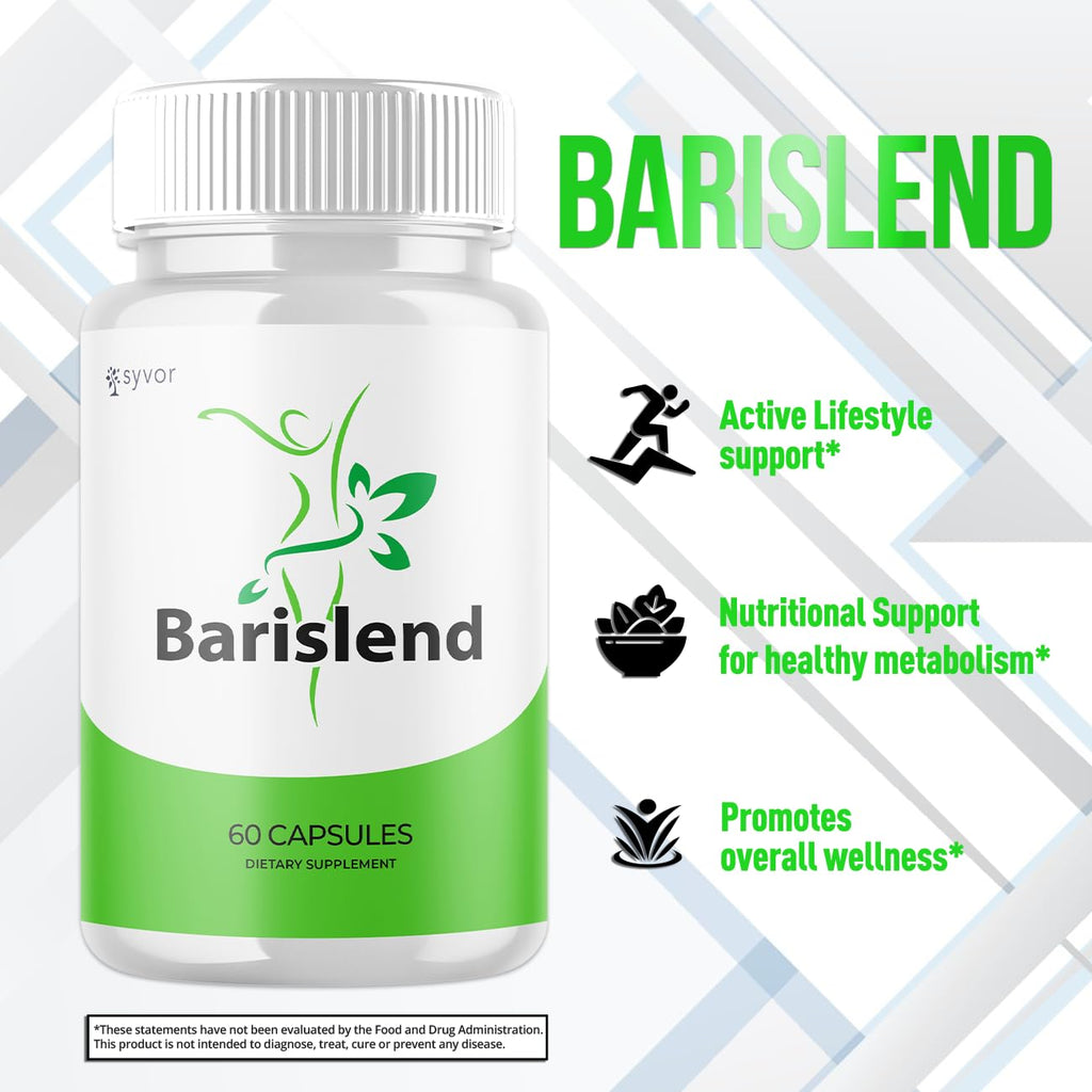 (3 Pack) Barislend Capsules, Official Barislend Pink Salt Pills with All Natural Ingredients, Bari-Slend Advanced Formula Vitamin Pills for Health and Wellness Support for Men and Women (180 Capsules) - TrustMedUSA