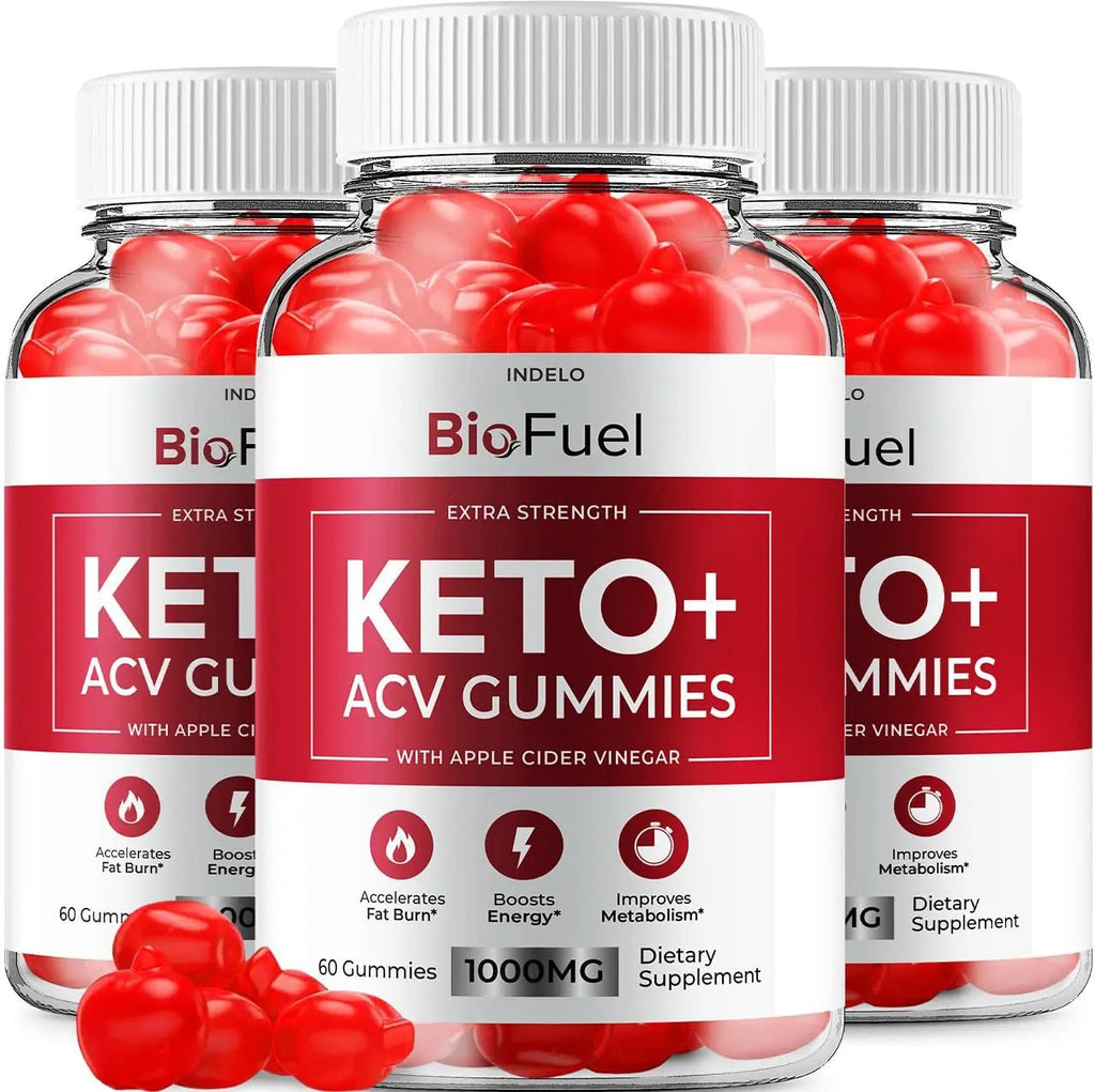 (3 Pack) Bio Fuel Keto ACV Gummies - Advanced Formula BioFuel Keto Plus ACV Gummies Apple Cider Vinegar Bio Fuel ACV, Weight Management Gummies Dietary Supplement Reviews Men Women (180 Gummies) - TrustMedUSA