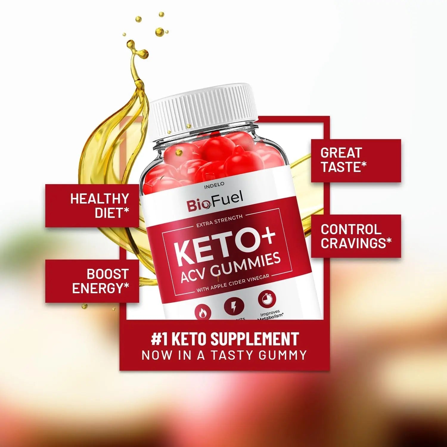 (3 Pack) Bio Fuel Keto ACV Gummies - Advanced Formula BioFuel Keto Plus ACV Gummies Apple Cider Vinegar Bio Fuel ACV, Weight Management Gummies Dietary Supplement Reviews Men Women (180 Gummies) - TrustMedUSA