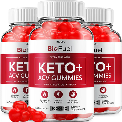 (3 Pack) Bio Fuel Keto ACV Gummies - Advanced Formula BioFuel Keto Plus ACV Gummies Apple Cider Vinegar Bio Fuel ACV, Weight Management Gummies Dietary Supplement Reviews Men Women (180 Gummies) - TrustMedUSA