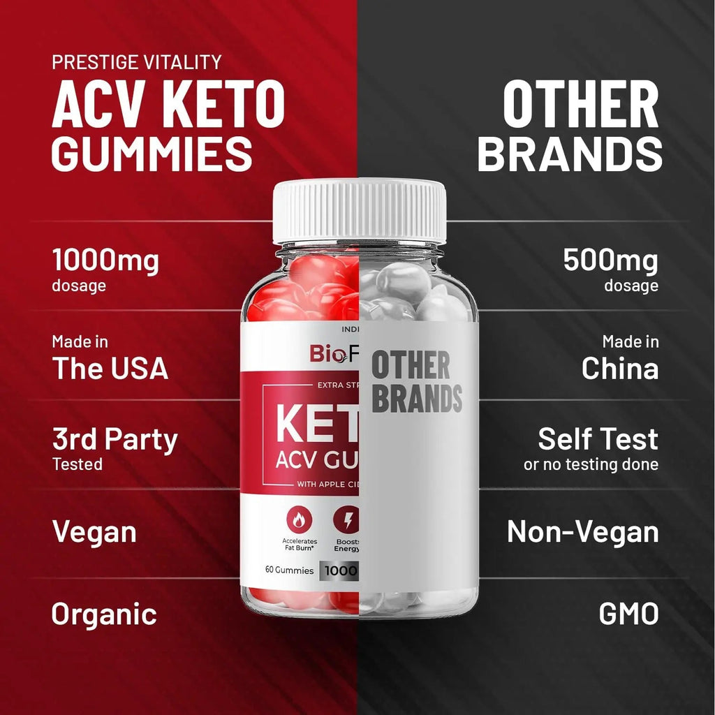 (3 Pack) Bio Fuel Keto ACV Gummies - Advanced Formula BioFuel Keto Plus ACV Gummies Apple Cider Vinegar Bio Fuel ACV, Weight Management Gummies Dietary Supplement Reviews Men Women (180 Gummies) - TrustMedUSA