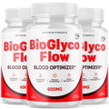 (3 Pack) BioGlyco Flow Blood Optimizer Capsules, Official BioGlyco Flow Pills with All Natural Ingredients, Advanced Health and Wellness Supplement with Maximum Strength Multivitamins (180 Capsules) - TrustMedUSA