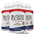 (3 Pack) Blood Balance Advanced Formula 620MG Supplement Pills 180 Capsules - TrustMedUSA