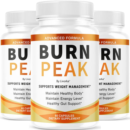 (3 Pack) Burn Peak Capsules - Official BurnPeak Weight Pills Advanced Premium Support, All Natural Burn Peak Pink Salt Trick Supplement for Overall Health & Wellness Reviews, 180 Capsules for 3 Months - TrustMedUSA