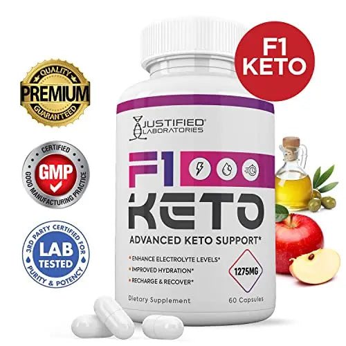 (3 Pack) F1 Keto Pills 800MG Includes goBHB Exogenous Ketones Advanced Ketosis - TrustMedUSA