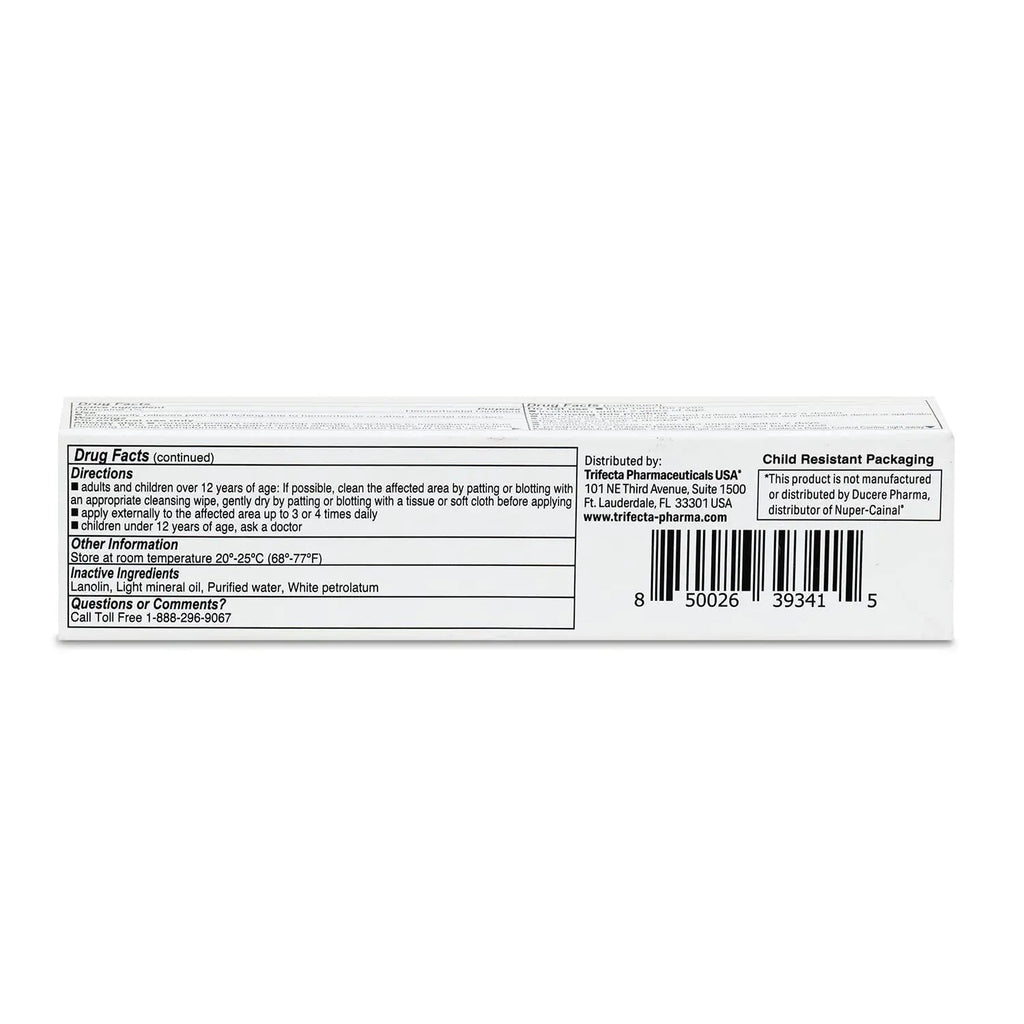 (3 Pack) Globe Dibucaine 1% Hemorrhoid Treatment Ointment - 1 Oz Rapid Numbing Relief, Hemorrhoid Treatment from Itch and Burn - TrustMedUSA