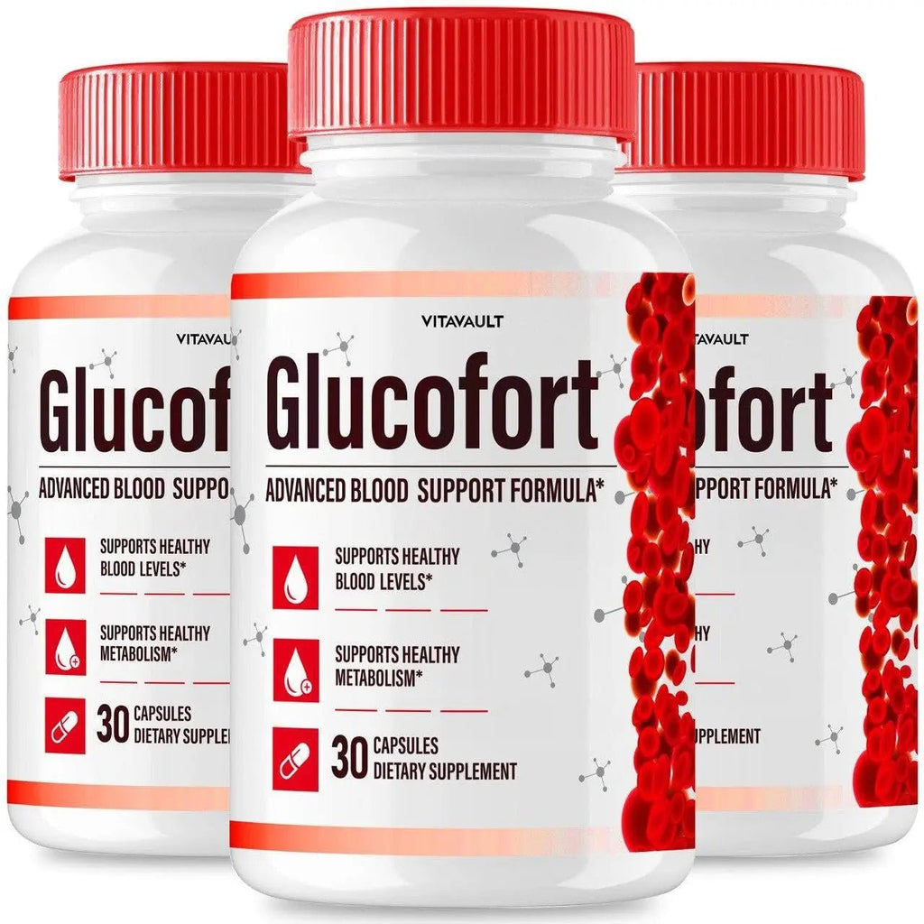 (3 Pack) Glucofort, Max Advanced Blood Support Formula Capsules - TrustMedUSA
