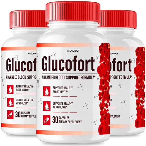 (3 Pack) Glucofort, Max Advanced Blood Support Formula Capsules - TrustMedUSA
