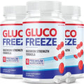 (3 Pack) Glucofreeze Pills - Official Formula Gluco Freeze Pills - Glucofreeze Pills Sugar - TrustMedUSA