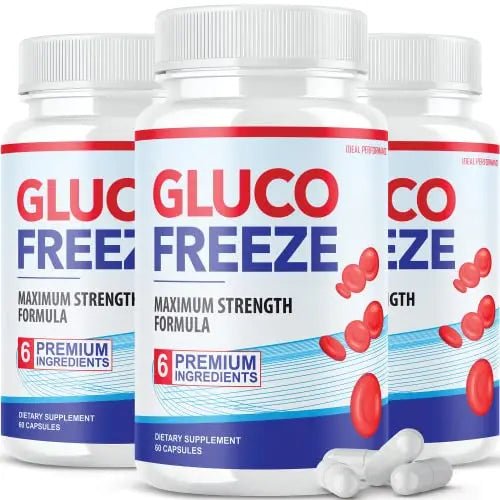 (3 Pack) Glucofreeze Pills - Official Formula Gluco Freeze Pills - Glucofreeze Pills Sugar - TrustMedUSA
