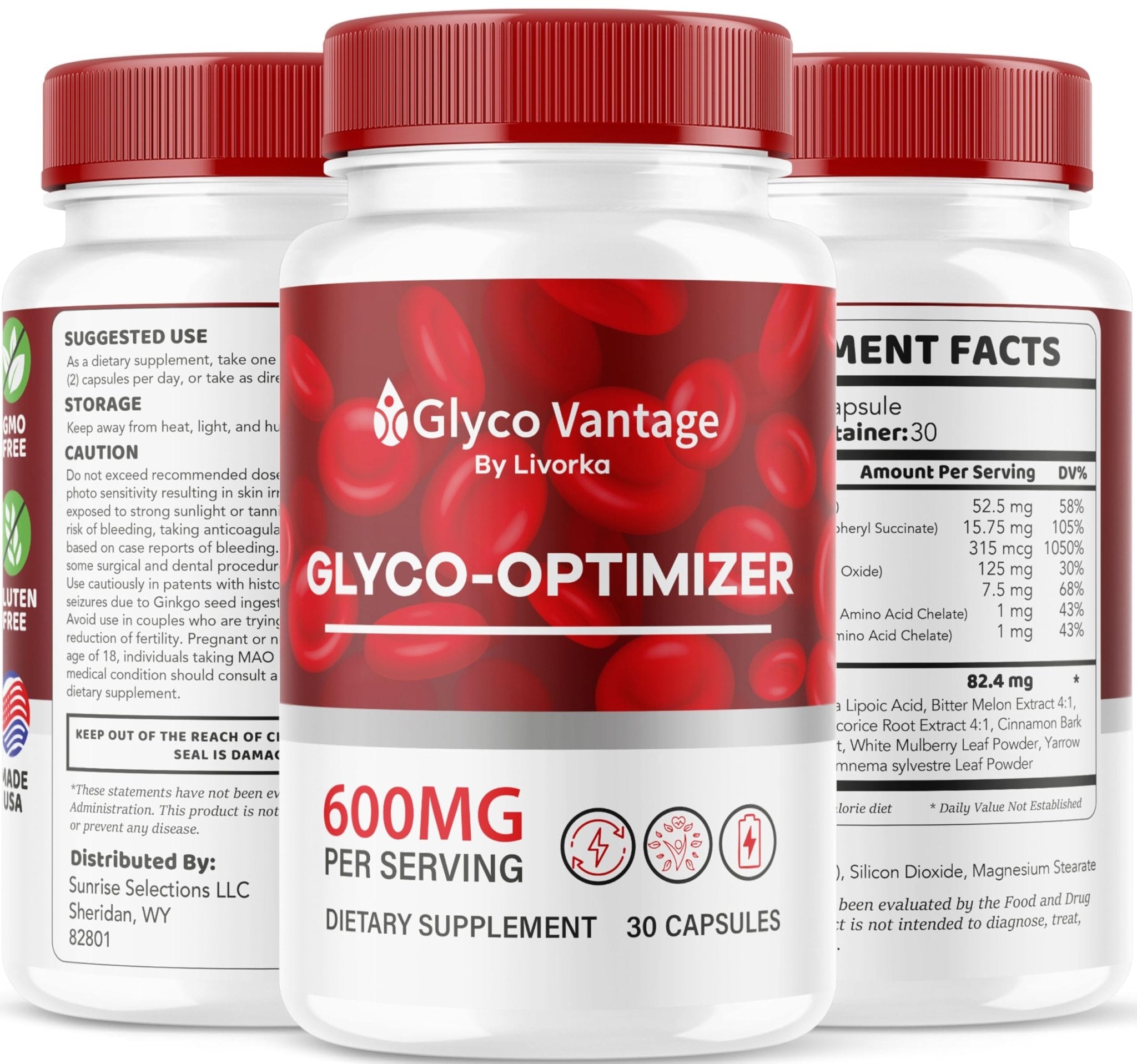(3 Pack) Glyco Vantage Glyco Optimizer, Glyco Vantage, Glyco Vantage Capsules, Glyco Vantage Joint Optimizer, GlycoVantage Glyco Optimizer Pills, Glyco Vantage Support, 90 Capsules For 3 Months - TrustMedUSA