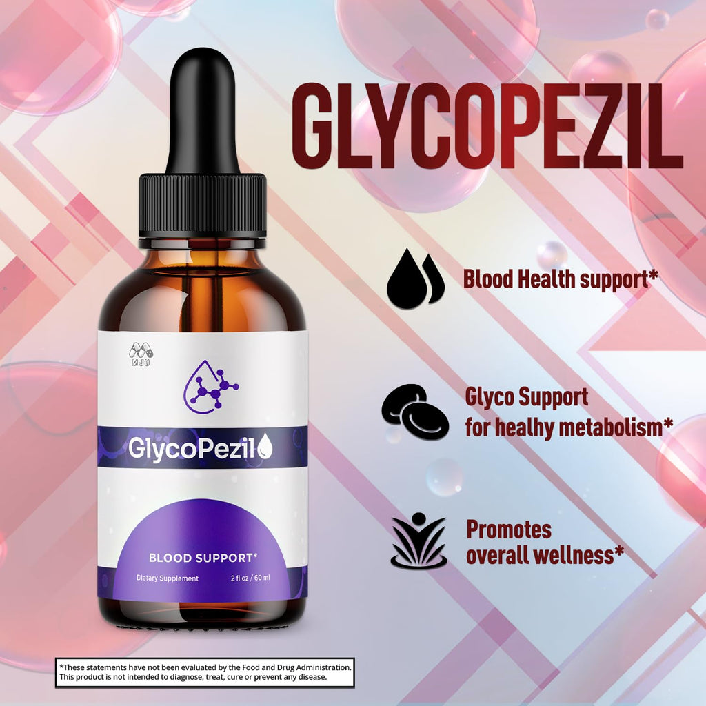 (3 Pack) Glycopezil Drops, Official Glycopezil Blood Health Support Drops with All Natural Ingredients, Advanced Health & Wellness Support Formula with Premium Vitamins for Women & Men (90 Servings) - TrustMedUSA
