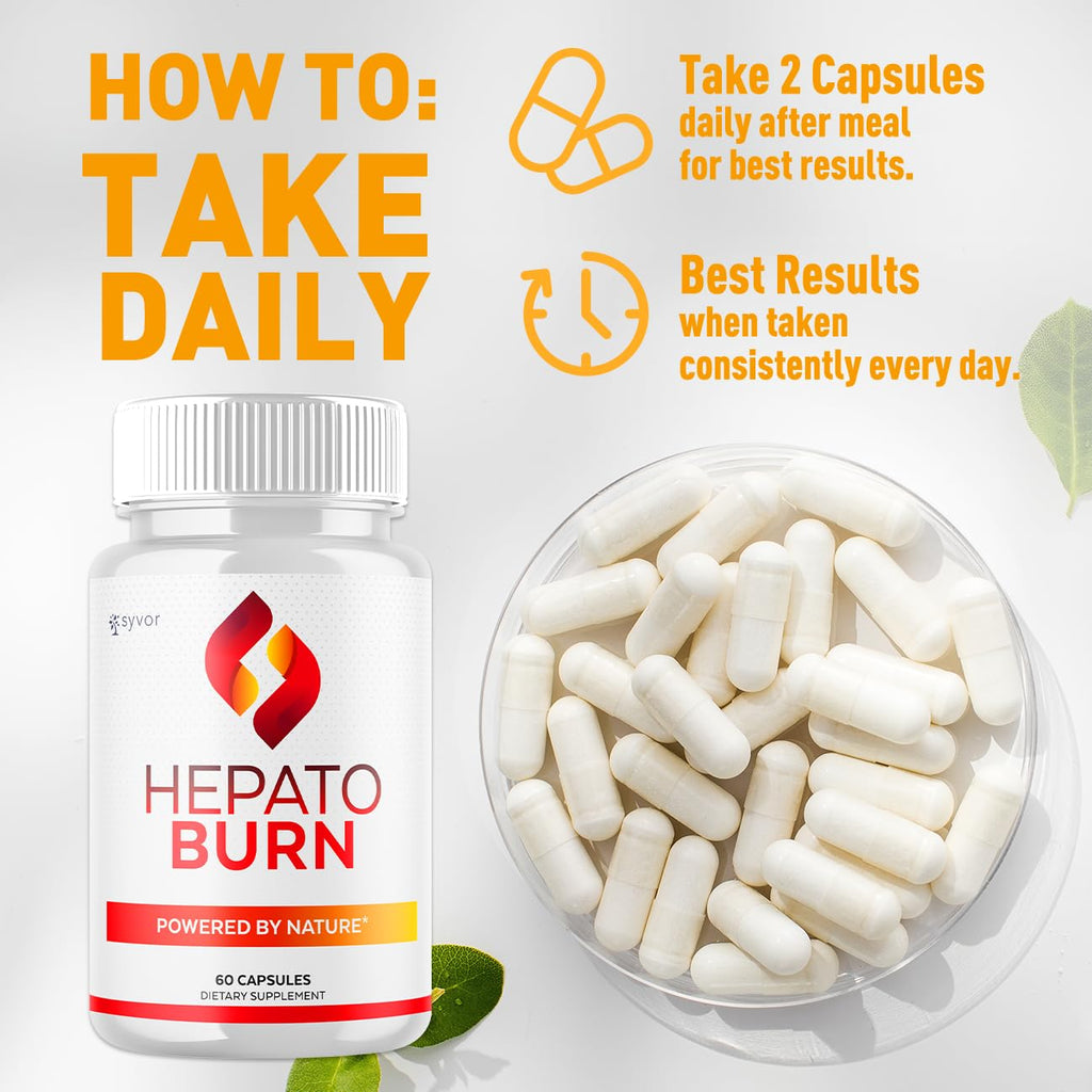 (3 Pack) Hepato Burn Capsules, Official Hepato Burn Pills with All Natural Premium Ingredients, Hepatoburn Energy and Fitness Vitamin Supplement, Hepatoburn Lifestyle Powered by Nature (180 Capsules) - TrustMedUSA