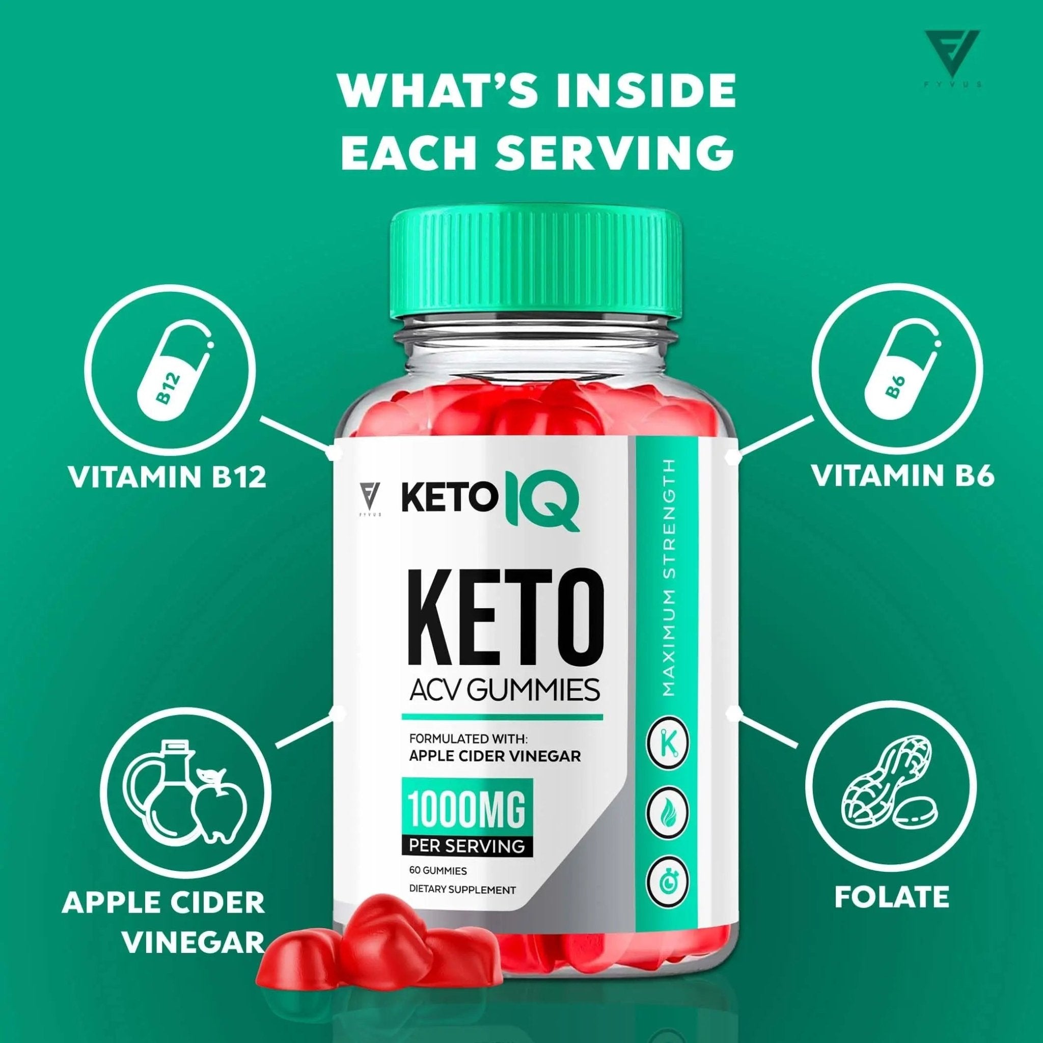(3 Pack) Keto IQ KetoIQ Keto ACV Gummies, Keto IQ ACV Gummies Advanced Weight Loss - TrustMedUSA