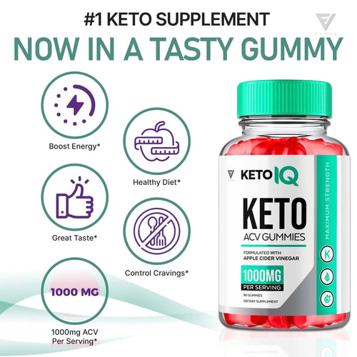 (3 Pack) Keto IQ KetoIQ Keto ACV Gummies, Keto IQ ACV Gummies Advanced Weight Loss - TrustMedUSA