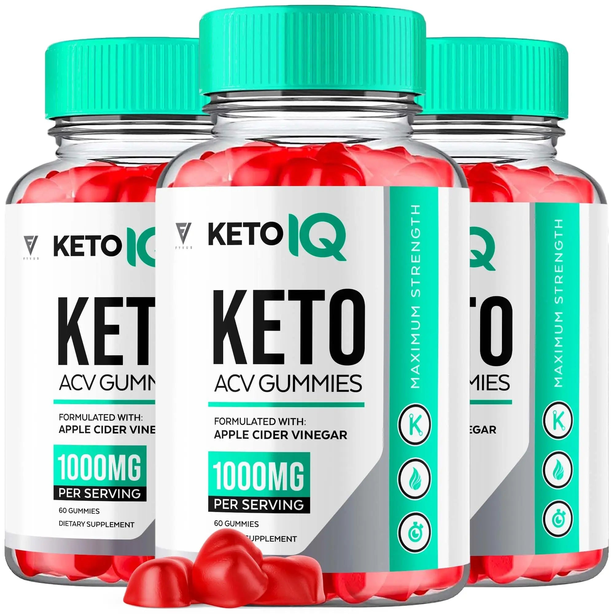 (3 Pack) Keto IQ KetoIQ Keto ACV Gummies, Keto IQ ACV Gummies Advanced Weight Loss - TrustMedUSA