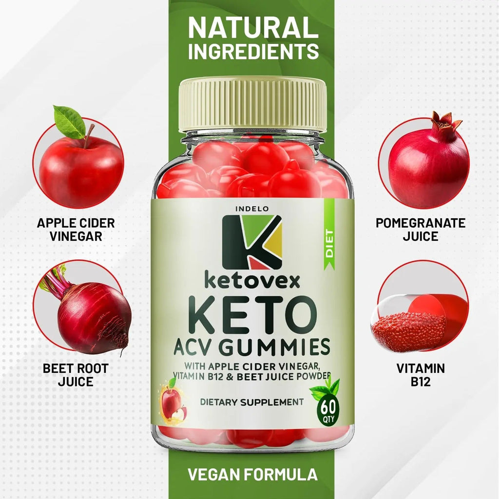 (3 Pack) Ketovex Keto BHB Gummies Advanced Formula, Ketovex BHB ACV Gummies - TrustMedUSA