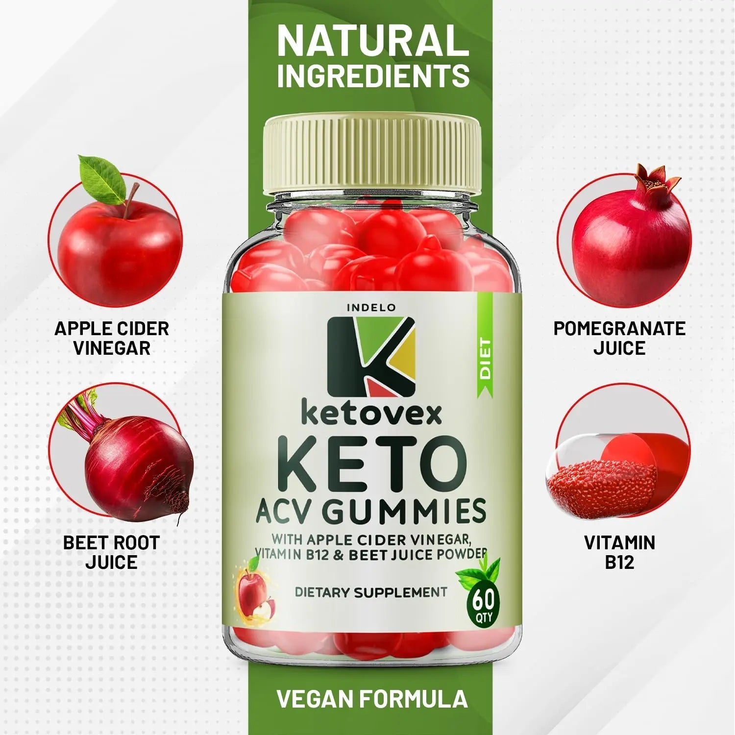 (3 Pack) Ketovex Keto BHB Gummies Advanced Formula, Ketovex BHB Weight Management ACV Gummies Reviews, Ketovex ACV Keto Vex BHB Gummy Gomitas Ketosis, Ketovex Gummies, B12 (180 Gummies) - TrustMedUSA
